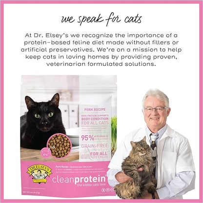 Dr. Elsey's cleanprotein Pork Cat Kibble 2 lb. Bag