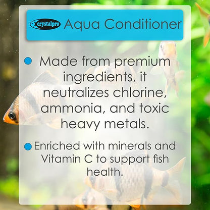 Aqua Conditioner - Treats 5000 Gallons - Aquarium Water Conditioner - Neutralizes Chlorine and Ammonia 16.9 Oz