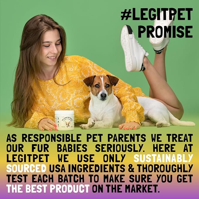 LEGITPET Turmeric Curcumin Hip & Joint Supplement for Dogs  Supports Mobility, Comfort & Overall Wellness  with Collagen & BioPerine  30 Chews