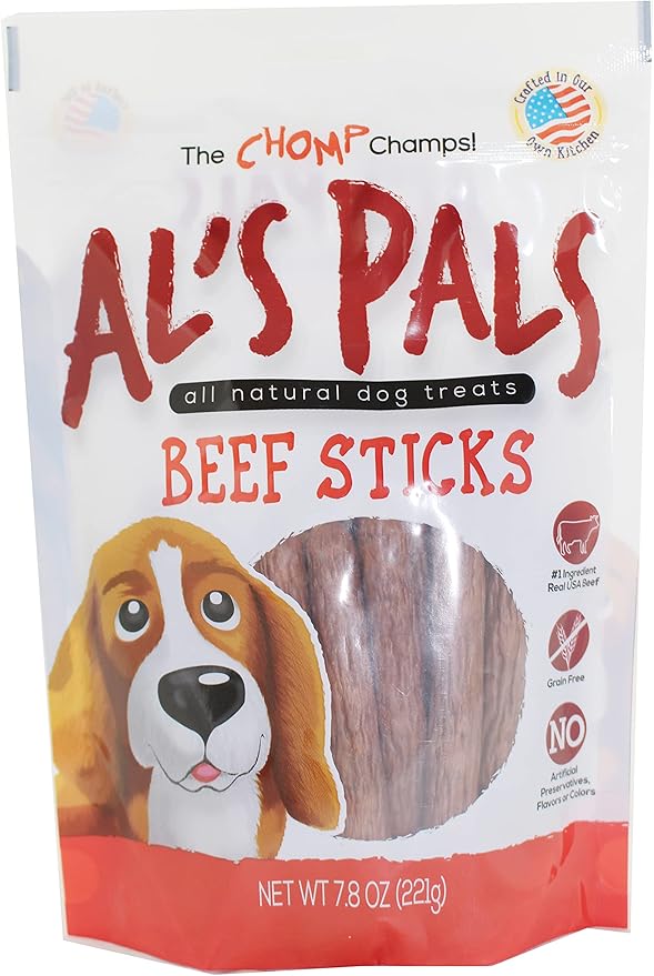 AL's Pals All Natural Dog Treats - Beef Sticks 7.8 oz. Bag
