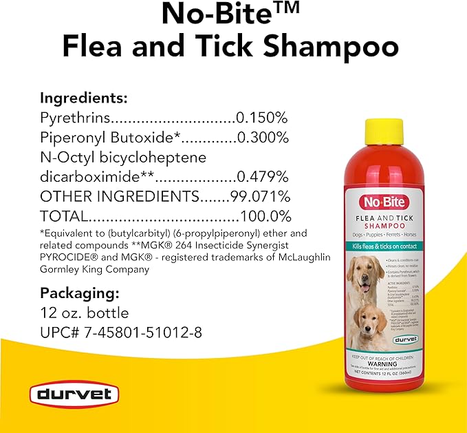 Durvet No-Bite Shampoo, 12-Ounce