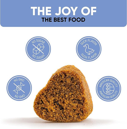 Calming Chews for Dogs with Hemp Oil - Dog Calming Treats with Duck Flavour - Aid During Thunderstorms, Fireworks, Separation, Car Rides - Hemp Dog Treats for Calming Support - 180 Chews