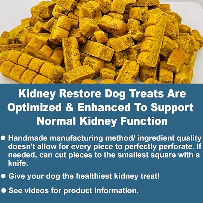 Kidney Restore Dog Treats, 16oz for Petite Dogs - Low Protein Dog Treats for Kidney Support