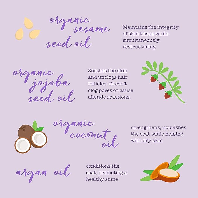 Dream Coat Dog Conditioner, Hydrating Organic Coconut Oil Grooming Treatment, Softens Pet Hair & Moisturizes Dry Skin, Made in The USA, 13.5 Oz