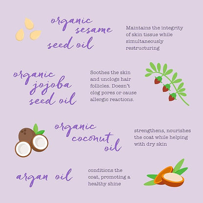 Dream Coat Dog Conditioner, Hydrating Organic Coconut Oil Grooming Treatment, Softens Pet Hair & Moisturizes Dry Skin, Made in The USA, 13.5 Oz