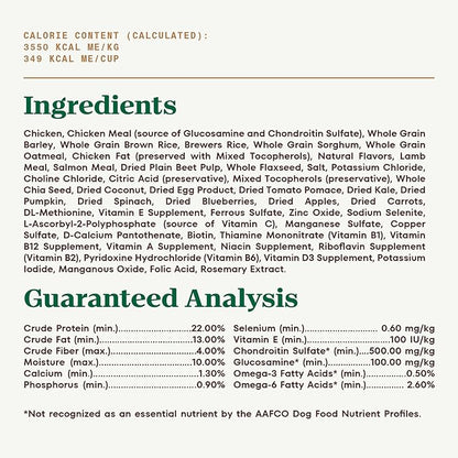 Nutro Ultra Adult Large Breed Dry Dog Food, Chicken, Lamb and Salmon Protein Trio, 24 lb Bag