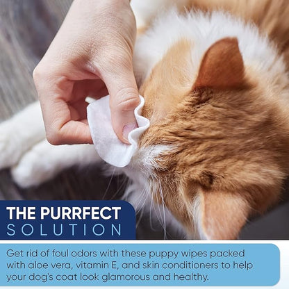 MAGICARE Pet Wipes  400 pcs Dog Wipes  8x8 Inch Unscented Dog Paw Cleaner Wipes for Body, Ears, Face, and Skin  Ultra Thick & Soft with Hypoallergenic Formula  Ideal Pet Wipes for Dogs & Cats