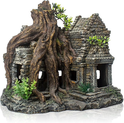 Fish Tank Decorations Aquarium Décor Resin Artificial Tree Trunk Root (B)