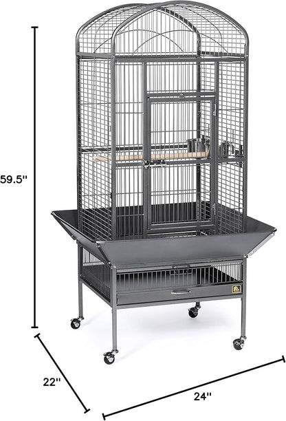 Prevue Pet Products 34521 Dometop Bird Cage, Large, Black Hammertone