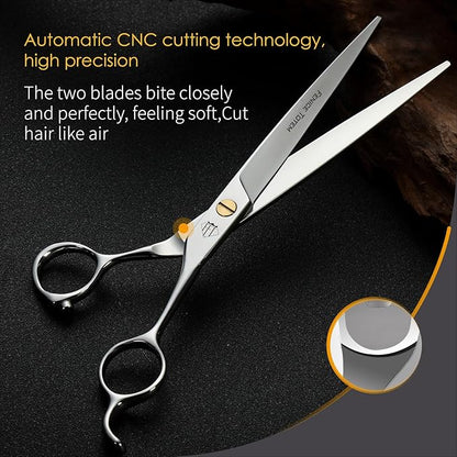 Dog Grooming Scissors: 7.0" Pet Shears Made Of Japanese VG10 Advanced Stainless Steel Professional Grooming Scissors for Dogs Cats and Other Pets