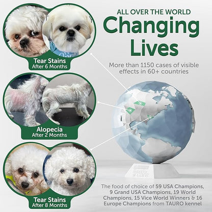 Nature's Protection Superior Care Grain Free Dry Dog Food - Healthy Dog Food for All Breeds Light Coated Dogs - Balanced, Super Premium Dog Food for Junior Dogs - 1 Pack of 22lb Salmon Flavor