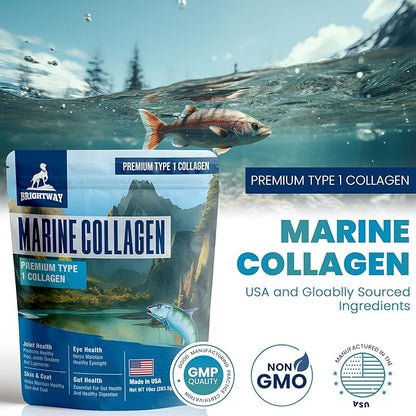 Wild Caught Marine Pet Collagen for Dogs, Peptide for Dogs - Improves Gut, Skin & Coat Health, Allergies, Pet Mobility Hip & Joint Supplement Health