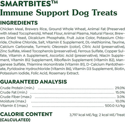 Greenies Smartbites Immune Support Crunchy & Soft Dog Treats, Chicken Flavor, 8 oz. Pack