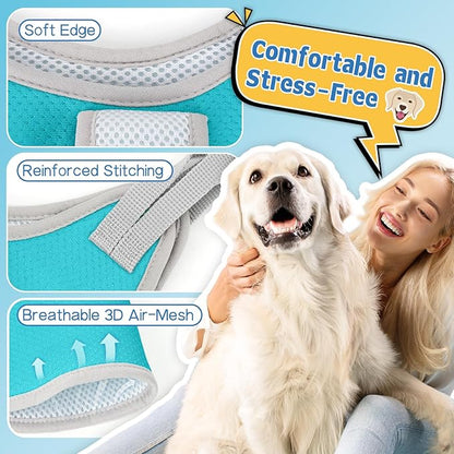 Supet Dog Grooming Hammock Harness, Relaxation Sling for Nail Trimming with Thick Fabric Back Support, Helper Dog Hammock for Nail Trimming Clipping