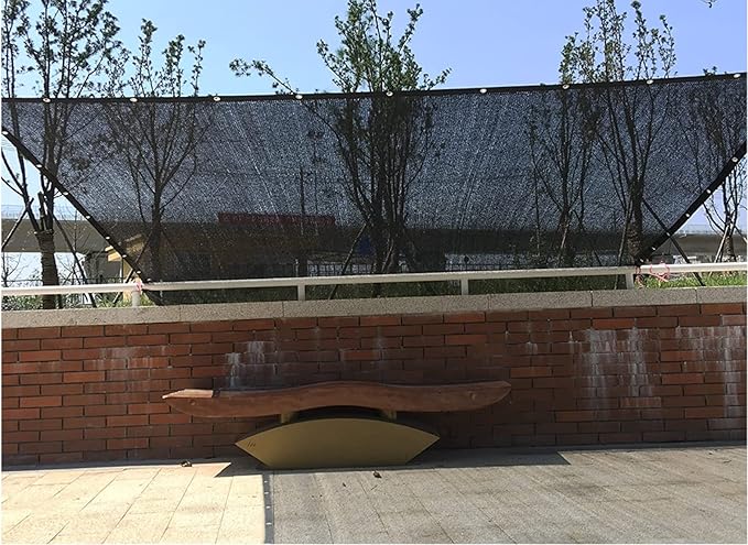 Dog Kennel Shade Cover 95% Sunblock Shade Tarp Panel Net Mesh with Grommets for Outdoor Dog House Large Pet Crate Chicken Coop, 10ft x 10ft