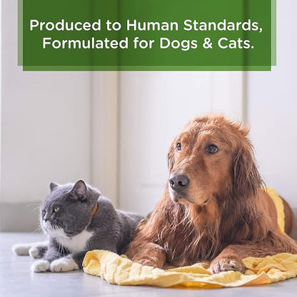 Lillian Ruff Calming Oatmeal Pet Shampoo for Dry Skin & Itch Relief with Aloe & Hydrating Essential Oils - Replenish Moisture & Deodorize -Gentle Dog Shampoo for Normal/Sensitive Skin (Gallon & Pump)