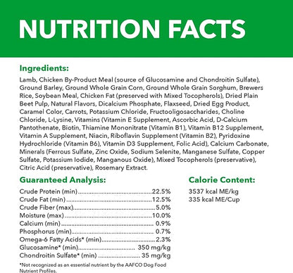 IAMS Large Breed Adult Dry Dog Food Lamb & Rice Recipe, 30 lb. Bag