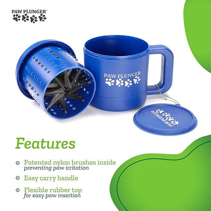 Dog Paw Cleaner - Puppy Essentials - Portable Dirty Paw Washer - Ideal for Small Dogs - Pink