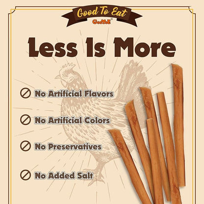 Gootoe Chicken Dog Treats  Chicken Sticks with Chicken Liver 1.5 lb  All Natural, Grain-Free, Low Fat, Premium Training Chews, Healthy & Easily Digestible