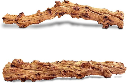 Natural Wood Driftwood for Aquarium Fish Tank Wood,Extra Large Trunk Driftwood for Reptile Tank Decor (SLM-Trunk M (13 to15 Inch)-Pack of 2)