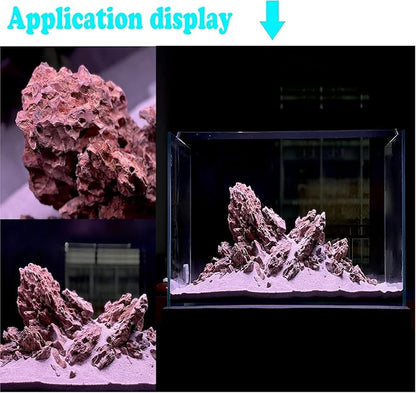 Dragon Stone Aquarium Scenic Stone Natural Porous Stone 2-10 Inch for Freshwater Tanks, Water Pours, Fish Tank Decoration (20lbs)