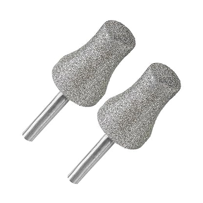 Diamond Rotary Pet Nail Grinder Bits Dog Nail Grinder Replacement Head -2PCS 1/8" Replacement Grinder Wheel for Animals Nail Care(E)
