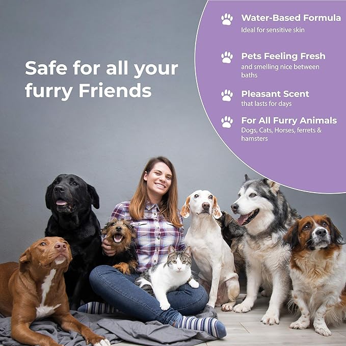 Dog Perfume Spray Long Lasting - Pet Odor Eliminator - Dog Cologne Spray - Premium Dog Deodorant Spray for Smelly Dogs - Refreshing Dog Deodorizer Spray for Grooming