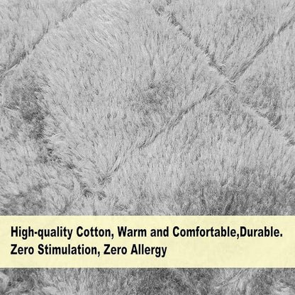 Winter Warm Bird Nest House Shed Hut Hanging Hammock Finch Cage Plush Fluffy Birds Hut Hideaway for Hamster Parrot Macaw Budgies Eclectus Parakeet Cockatiels Cockatoo Lovebird (L, Grey)