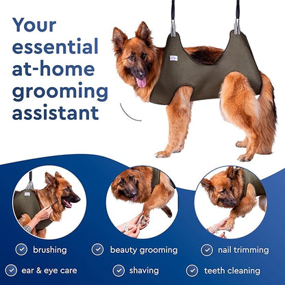 Dog Hammock for Grooming  Hanging Harness for Nail Trimming, Clipping, Pet Grooming Hammock Sling  Dog Holder, Hanger, Restraint Bag  Safe and Easy Pet Care at Home