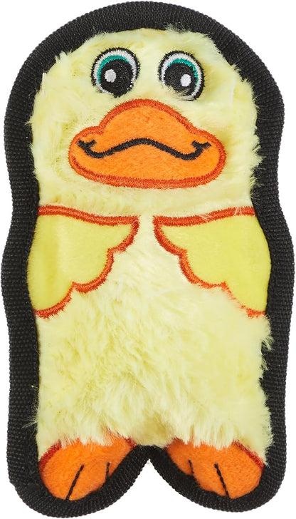 Outward Hound Durablez Minis Stuffing-Free Squeaky Plush Dog Toy for Puppies & Small Dogs - Interactive, Soft Yet Tough, No Mess, Jumbo Squeaker, Long-Lasting Play, Duck