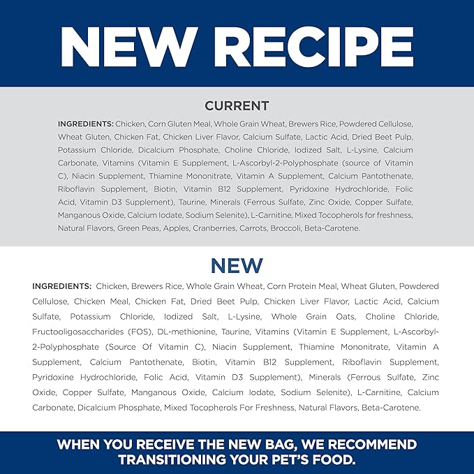 Hill's Science Diet Light, Adult 1-6, Weight Management Support, Dry Cat Food, Chicken Recipe, 4 lb Bag