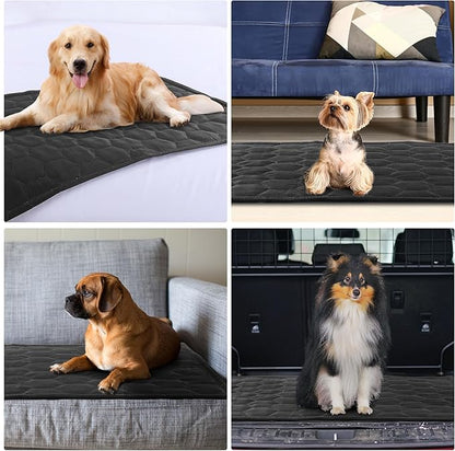 HOMBYS Indestructible Dog Blanket Chew Proof and Waterproof Dog Blanket, Quilt Design Reversible and Washable Pet Blanket Protects Furniture, Couch, Bed, and Car from Scratches, Teeth, 25"x35"