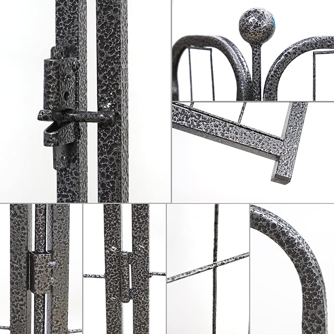 Dog Playpen, Dog Fences for The Yard, Portable Outdoor Dog Playpen for Large/Medium/Small Dogs, Foldable Metal Dog playpen, with Doors (New Thickened Version 16 Panels, 32")