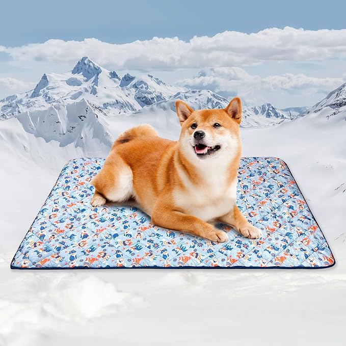Premium Cooling Blanket for Dogs Pet Cooling Pads Washable Pet Cool Mat for Cats Hot Weather Puppy Lightweight Throw Calming Pad(40x60 inches)