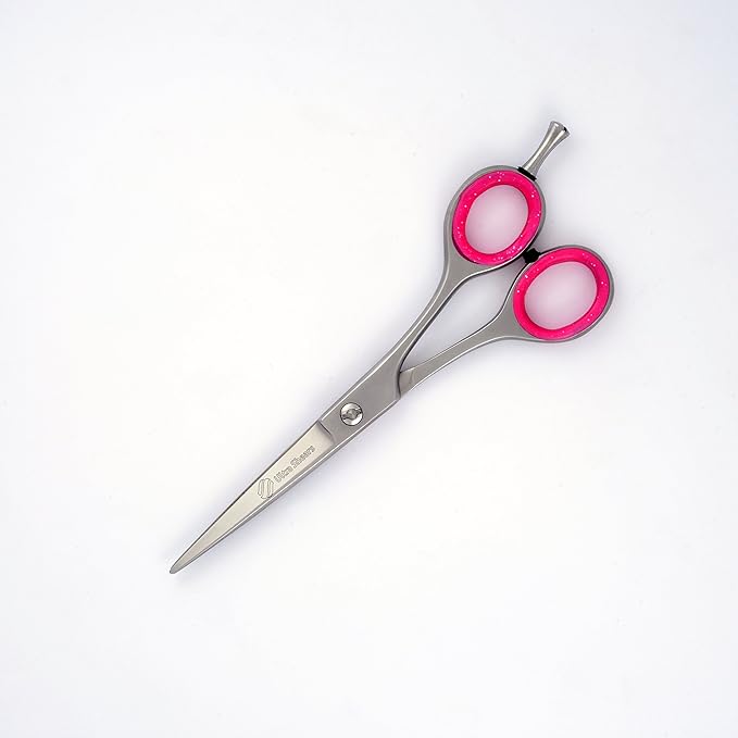 5.5" Professional Pet Grooming Scissors One Blade Micro Serrated Dark Satin Finish