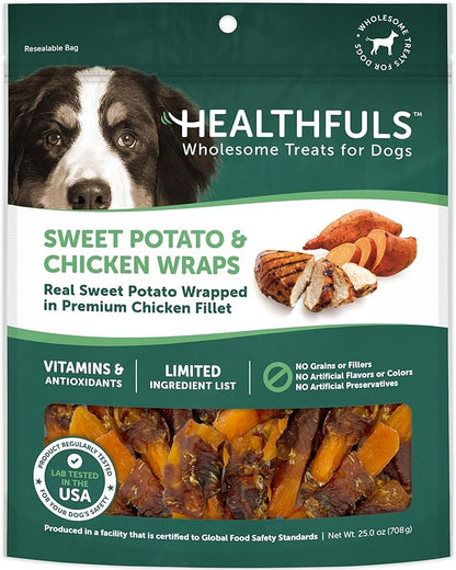 Chicken Wrapped Sweet Potato Dog Treats, 16oz