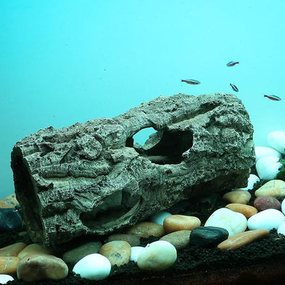 Large Reptile Hide, 12”, Aquarium Decor, Territorial Fish Hideaway, Hideout House, Reptile Decoration