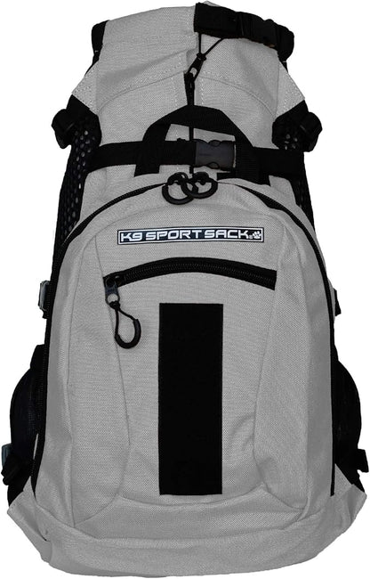 K9 Sport Sack | Adjustable Dog Carrier Backpack (Small, Plus 2 - Light Grey)
