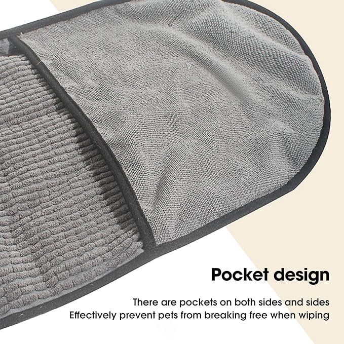 Dog Towels for Drying Dogs,Super Absorbent, Soft and Quick Pet Grooming Towel,Heavy Duty Microfiber Bath Towel, Pets' Bathing Supplies Cat,Machine Washable,31Inch X 12Inch