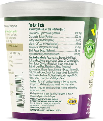 Petnc Natural Care Hip & Joint Health Supplement for Dogs (90 Chews), Glucosamine Chondroitin MSM Dog Chews with Hyaluronic Acid, Liver Flavored Bone & Joint Support Supplement, For All Breeds