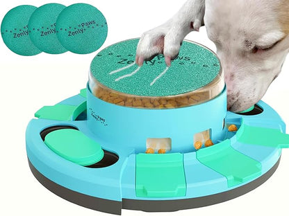 Nail File Toy, Dog Scratch Pad for Nails, Dog Nail Scratch Board, Scratching Board for Dogs, Scratching Pads Files Scratcher Slow/Puzzle Feeder W/Treat Box Dispenser Trimmer Grinder Filer
