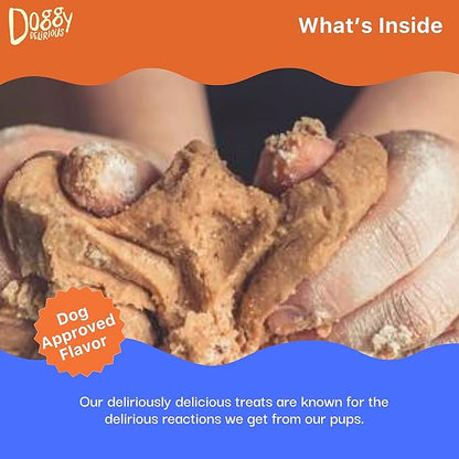 Crunchy Dog Treats  for All Pet Sizes, Breeds  All-Natural Puppy Treat  100% Human-Grade  Delicious Pet Treat Bones, Snacks for Dogs  Grain-Free Peanut Butter, 16 Oz