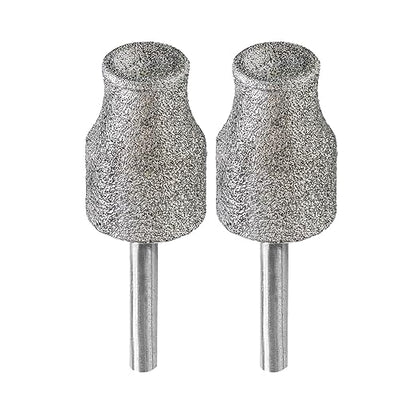 Diamond Rotary Pet Nail Grinder Replacement Heads Dog Nail Grinder Bit-BGTEC 2PCS 1/8" Diamond Replaceable Tip for Pet Claw Grooming(A)