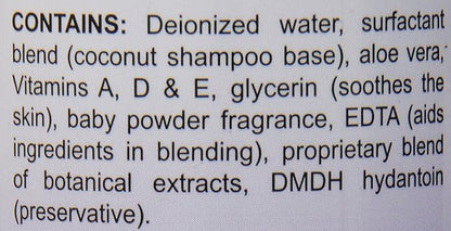 Kenic Oh Baby Puppy and Dog Shampoo, Gentle Formula with Light Baby Powder Scent, Soap and Paraben Free, Tear-Free and Moisturizing, Made in USA for Sensitive Skin and Frequent Use