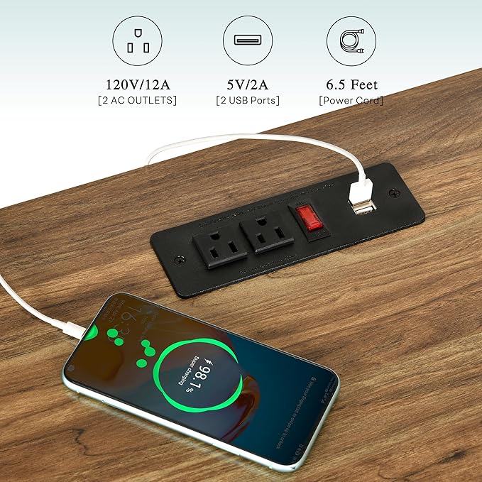 YITAHOME 63 Inch Double Dog Crate TV Stand with Charging Station, Heavy Duty Wooden Dog Crate Furniture for 2 Dogs, Dog Kennel Indoor Furniture Double Sliding Barn Door Design Ideal for 2 Dogs, Oak