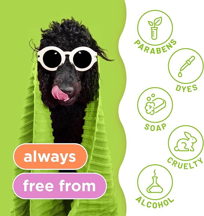 TropiClean 2-in-1 Dog Shampoo and Conditioner & Dog Detangler Spray Dematting, Grooming Bundle, Puppy Safe, Made in USA