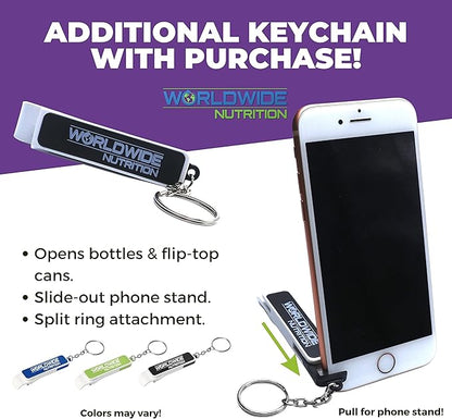 Worldwide Nutrition Bundle: Madra Mor Soothing Mud - Dog Essentials Mud Bath, Dog Grooming, Dry Skin for Dogs Treatment, Dog Coat Skin Care Products - 10oz Pouch & Multi-Purpose Key Chain