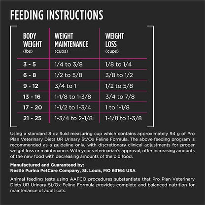 Pro Plan Veterinary Diets Purina UR Urinary St/Ox Feline Formula Dry Cat Food - 16 lb. Bag