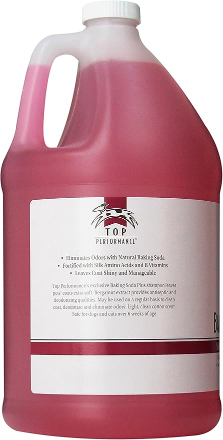 Top Performance Baking Soda Plus Dog and Cat Shampoo, 1-Gallon