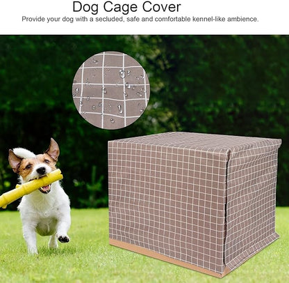 Dog Kennel Cover Oxford Pet Cage Cover Oxford Cat Crate Cover Seasons Universal Rain Dust and Sun Protection Pet Supplies for Dog Cat